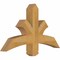 Ekena Millwork Davenport Rough Sawn Timber Gable Bracket, Western Red Cedar, 36"W x 21"H x 4"D x 4"F, 14/12 Pitch GBW036X21X0404DAV00RWR - alternate 4